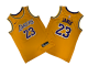 Men's Los Angeles Lakers #23 LeBron Jame Golden Mitchell and Ness Stitched NBA Jersey