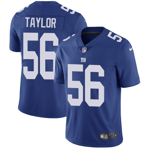 Nike New York Giants #56 Lawrence Taylor Royal Blue Team Color Youth Stitched NFL Vapor Untouchable Limited Jersey