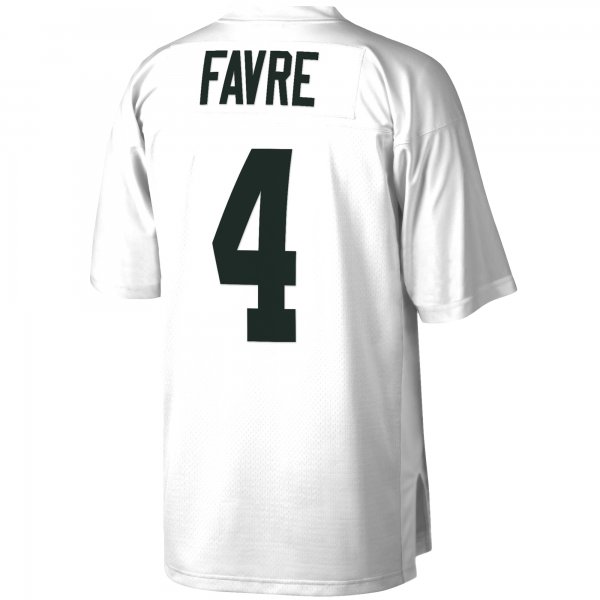 Men's Green Bay Packers Brett Favre Mitchell & Ness White Legacy Replica Jersey