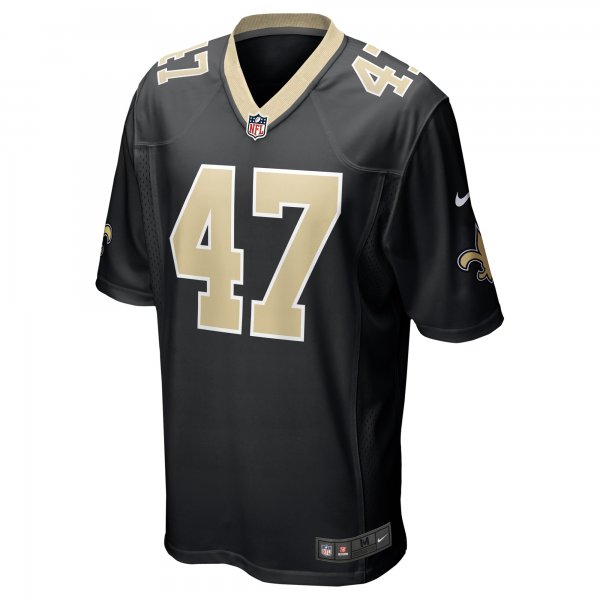 Men's New Orleans Saints Terrell Lewis Nike  Black  Game Jersey