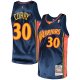 Men's Golden State Warriors Stephen Curry Mitchell & Ness Navy 2009/10 Hardwood Classics Jersey