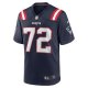 Men's New England Patriots Tyrone Wheatley Nike  Navy Team Game Jersey