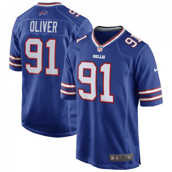 Men's Buffalo Bills Ed Oliver Nike Royal Team Game Player Jersey