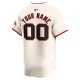 Youth San Francisco Giants Nike Cream Home Limited Custom Jersey