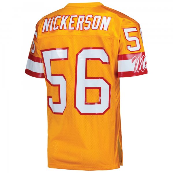 Men's Tampa Bay Buccaneers 1993 Hardy Nickerson Mitchell & Ness Orange Throwback Retired Player Jersey