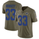 Men's Nike Dallas Cowboys #33 Tony Dorsett Olive Stitched NFL Limited 2017 Salute To Service Jersey