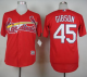 St. Louis Cardinals #45 Bob Gibson Red Cool Base Stitched MLB Jersey