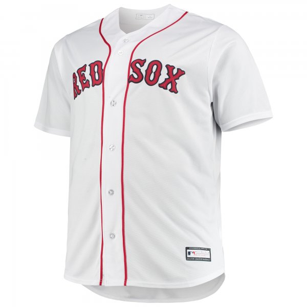 Men's Boston Red Sox White Big & Tall Home Replica Team Jersey