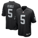 Men's Las Vegas Raiders #5 Divine Deablo Nike Black Player Game NFL Jersey