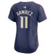 Women's Cleveland Guardians JosÃÂ© RamÃÂ­rez Nike Navy 2024 City Connect Limited Jersey