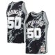 Men's San Antonio Spurs David Robinson Mitchell & Ness Black 1998/99 Hardwood Classics Marble Swingman Jersey