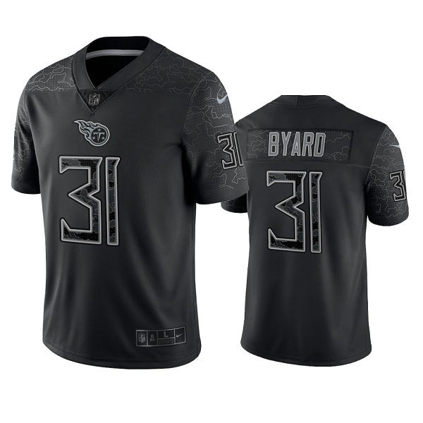 Tennessee Titans Kevin Byard Black Reflective Limited Jersey #31