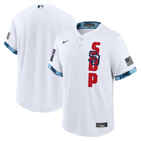 Men's San Diego Padres Nike White 2021 MLB All-Star Game Replica Jersey