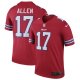 Men's Buffalo Bills Nike Josh Allen Red Color Rush Legend Jersey