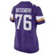 Women's Minnesota Vikings David Quessenberry Nike  Purple Team Game Jersey