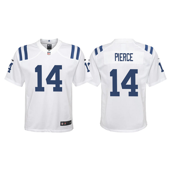 Youth Indianapolis Colts Alec Pierce #14 White 2022 Nike NFL Draft Limited Jersey