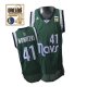 Men's Dallas Mavericks 2011 Champion Patch #41 Dirk Nowitzki Revolution 30 Green Stitched NBA Jersey