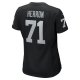 Women's Las Vegas Raiders Justin Herron Nike  Black Team Game Jersey