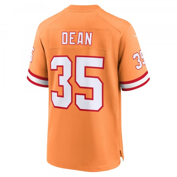 Men's Tampa Bay Buccaneers Jamel Dean Nike Orange Throwback Game Jersey