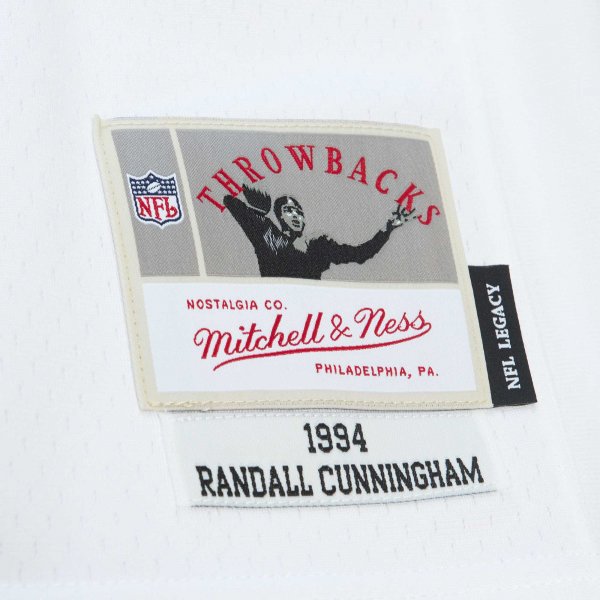 Men's Philadelphia Eagles Randall Cunningham Mitchell & Ness White Legacy Replica Jersey