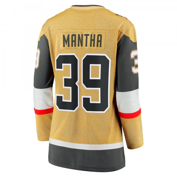 Women's Vegas Golden Knights Anthony Mantha Fanatics Gold Home Breakaway Player Jersey