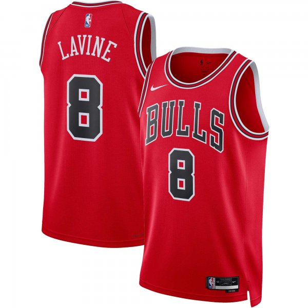 Unisex Chicago Bulls Zach LaVine Nike Red Swingman Jersey - Icon Edition