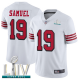 San Francisco 49ers #19 Deebo Samuel White Rush Super Bowl LIV Bound Men's Stitched NFL Vapor Untouchable Limited Jersey