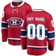 Men's Montreal Canadiens Fanatics Red Home Breakaway Custom Jersey