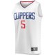 Youth LA Clippers Bones Hyland Fanatics White Fast Break Player Jersey - Association Edition