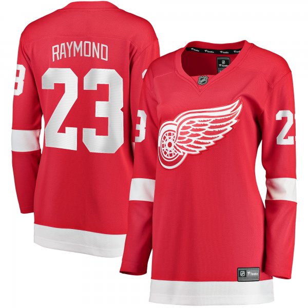 Women's Detroit Red Wings Lucas Raymond Fanatics Red Home Breakaway Player Jersey