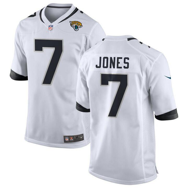 Men's Jacksonville Jaguars #7 Jaguars Zay Jones Nike Game White Jersey