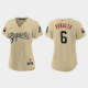 Women's Arizona Diamondbacks #6 David Peralta Gold 2021 MLB City Connect Replica Jersey