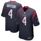 Men's Houston Texans Deshaun Watson Nike Navy Game Jersey