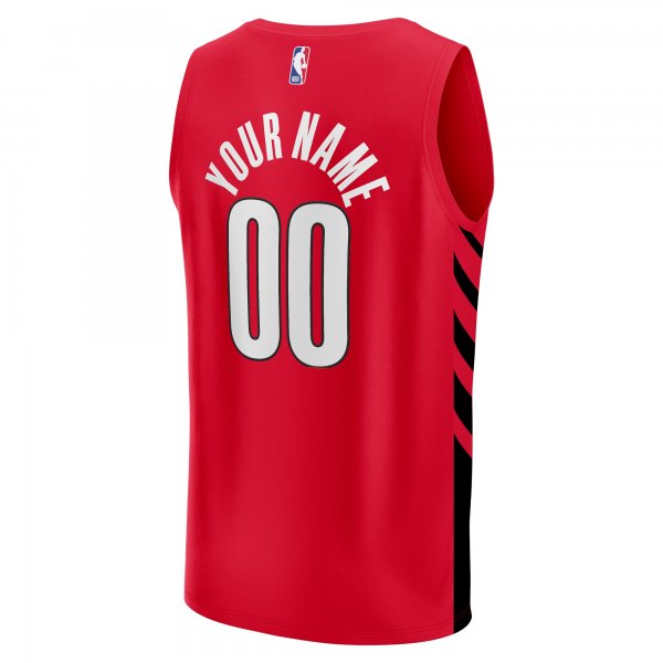 Men's Portland Trail Blazers  Fanatics Red  Fast Break Custom Replica Jersey - Statement Edition