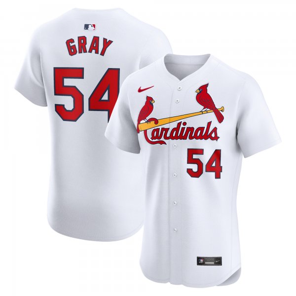 Men's St. Louis Cardinals Sonny Gray Nike White Home Elite Player Jersey