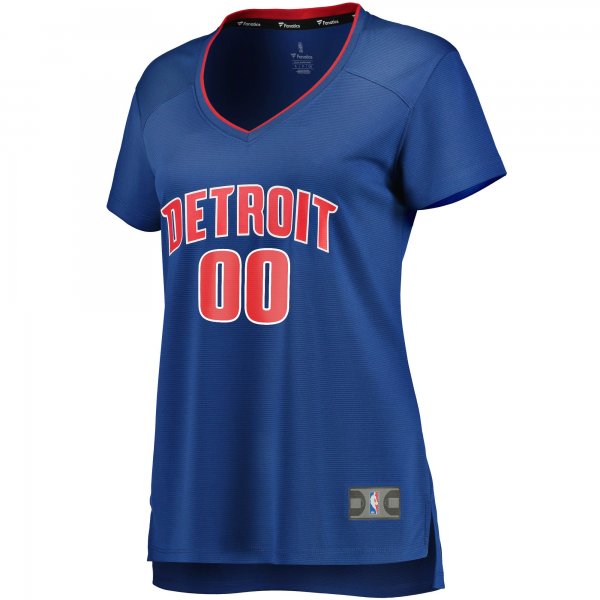 Women's Detroit Pistons Fanatics Royal Fast Break Custom Jersey - Icon Edition