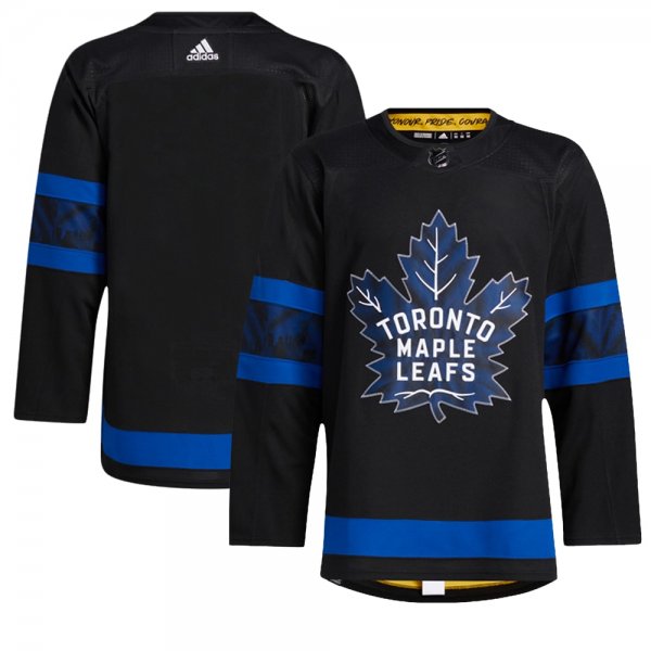 Men's adidas Black Toronto Maple Leafs x drew house Alternate Blank Jersey