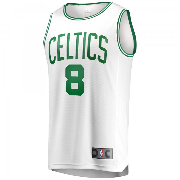 Men's Boston Celtics Kristaps Porzingis Fanatics White Fast Break Player Jersey - Association Edition