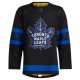 Men's adidas Black Toronto Maple Leafs x drew house Alternate Blank Jersey