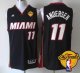 Men's Miami Heat #11 Chris Andersen Black Finals Patch Stitched NBA Jersey