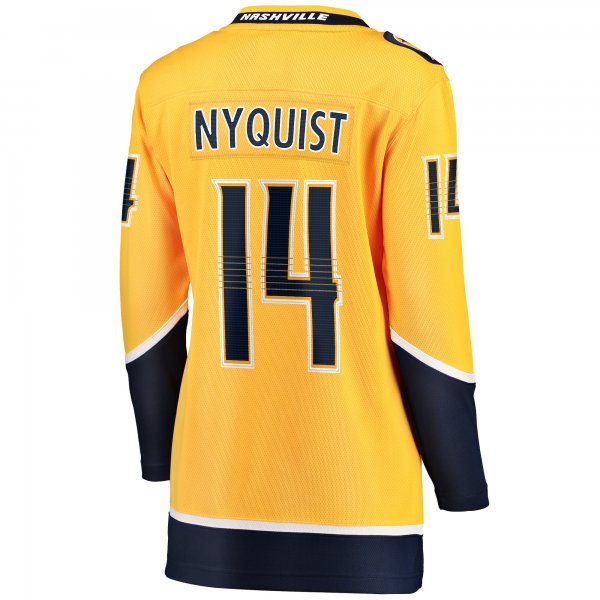 Women's Nashville Predators Gustav Nyquist Fanatics Gold Home Breakaway Player Jersey