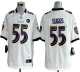 Nike Baltimore Ravens #55 Terrell Suggs White With Art Patch Men's Stitched NFL Game Jersey