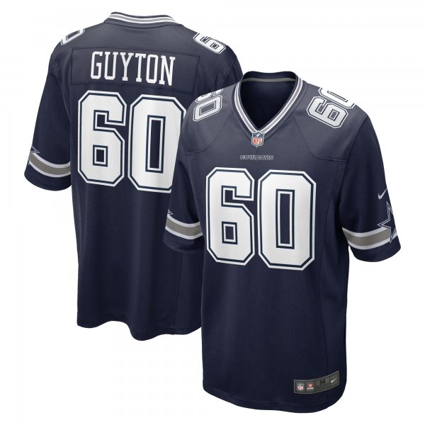 Men's Dallas Cowboys Tyler Guyton Nike Navy 2024 NFL Draft First Round Pick Player Game Jersey