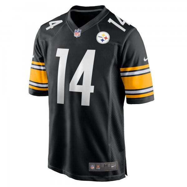 Men's Pittsburgh Steelers George Pickens Nike Black Game Player Jersey