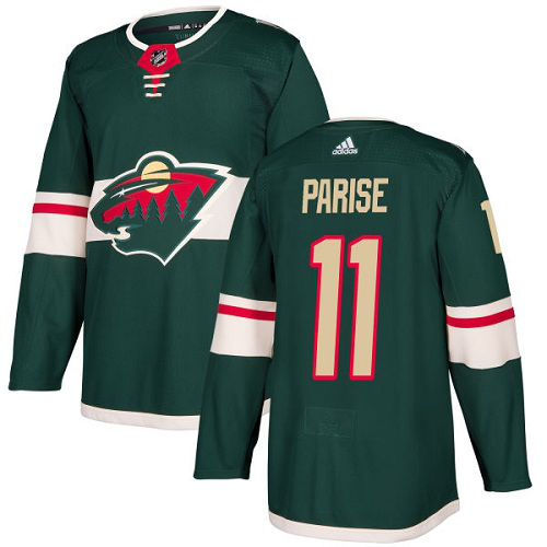 Adidas Minnesota Wild #11 Zach Parise Green Home Stitched NHL Jersey