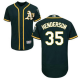 Oakland Athletics #35 Rickey Henderson Green Flexbase Collection Stitched MLB Jersey