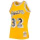 Men's Los Angeles Lakers Magic Johnson Mitchell & Ness Gold 1984/85 Hardwood Classics NBA 75th Anniversary Diamond Swingman Jersey