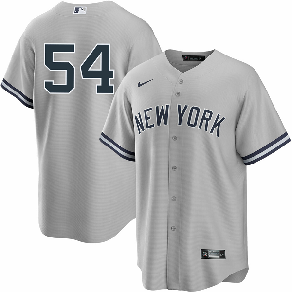 Men's New York Yankees #54 Aroldis Chapman Road Player Nike Cool Base MLB Jersey