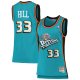 Women's Detroit Pistons Grant Hill Mitchell & Ness Teal 1998/99 Hardwood Classics Swingman Jersey