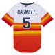 Men's Houston Astros Jeff Bagwell Mitchell & Ness White 2004 Cooperstown Collection Throwback Jersey